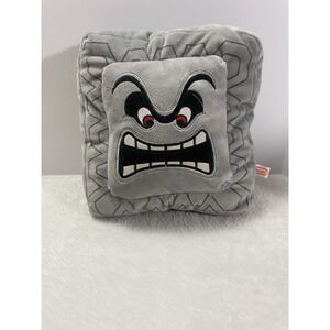 Vintage Nintendo Super Mario Thwomp 8" Plush Stuffed Toy